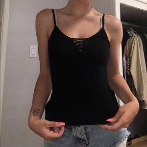 Black tank top